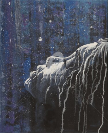 Peinture intitulée "En quête d'éveil" par Marion Auger, Œuvre d'art originale, Acrylique