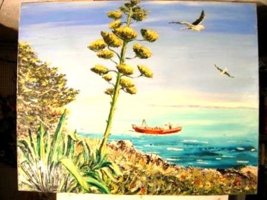 Peinture intitulée "La passe des "Canye…" par Bernard Augier, Œuvre d'art originale, Huile