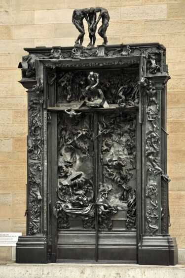 Γλυπτική με τίτλο "La Porte de l’Enfer" από Auguste Rodin, Αυθεντικά έργα τέχνης, Μπρούντζος