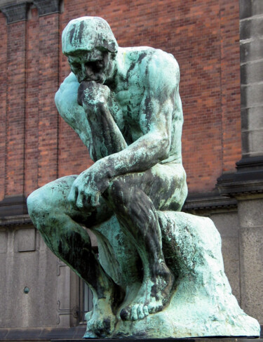 Escultura intitulada "Le Penseur" por Auguste Rodin, Obras de arte originais, Bronze