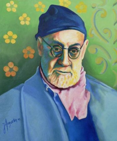 Pittura intitolato "Matisse au bonnet b…" da James Augustin, Opera d'arte originale, Olio