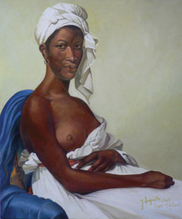 Peinture intitulée "La dérobée" par James Augustin, Œuvre d'art originale, Huile