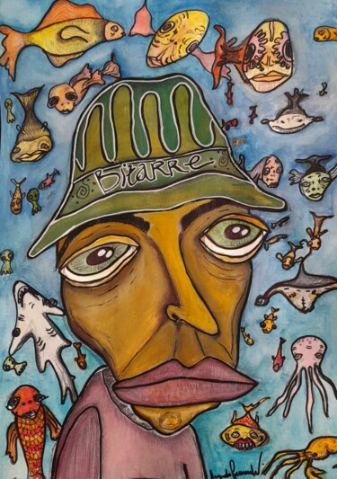 绘画 标题为“Fisherman” 由Augusto Fernandes, 原创艺术品, 水彩