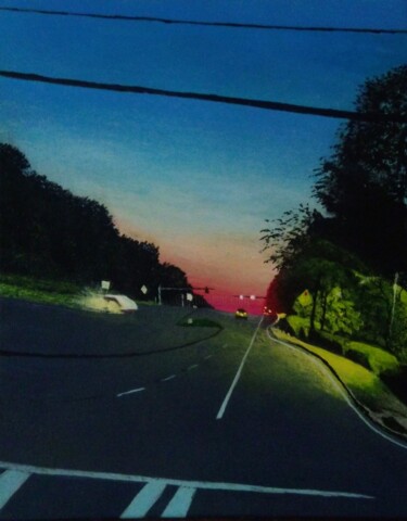 Painting titled "Aesthetic Evening C…" by Augustyn Engty, Original Artwork, Acrylic