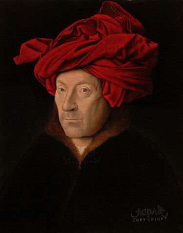 Malerei mit dem Titel "3630, portrait au t…" von Aupalt, Original-Kunstwerk, Öl