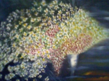 Pintura intitulada "les fleurs languiss…" por Auracelie Wall, Obras de arte originais