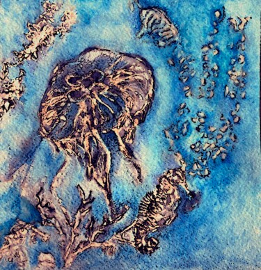 "Metamorfosis I: Aur…" başlıklı Tablo Aura Cruz tarafından, Orijinal sanat, Mürekkep