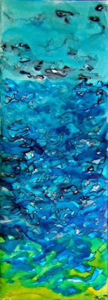 Pintura titulada "La inmensa mar me h…" por Aura Cruz, Obra de arte original