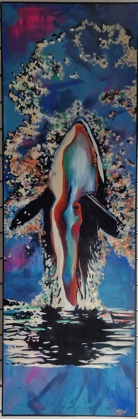 Картина под названием "HADES" - Aurel, Подлинное произведение искусства, Акрил Установлен на Деревянная рама для носилок