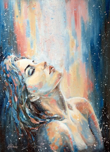 Painting titled "Feelings" by Aurelia Ki, Original Artwork, Oil