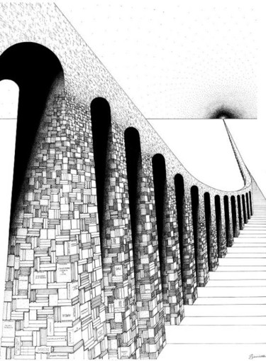 Drawing titled "La Muraille du savo…" by Sénéca A, Original Artwork