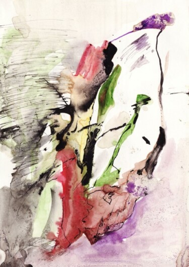 Peinture intitulée "Silhouette 2" par Aurélie Adam (A Fleur de Peau), Œuvre d'art originale