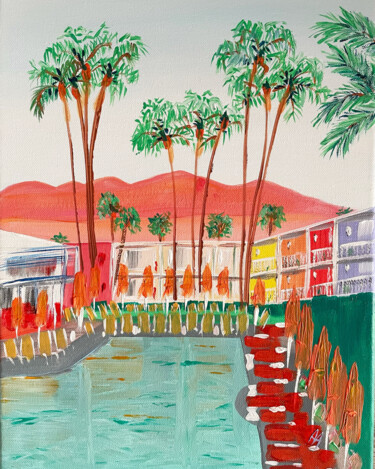 Peinture intitulée "Inspiration Saguaro" par Aurelie Assemat, Œuvre d'art originale, Acrylique Monté sur Châssis en bois