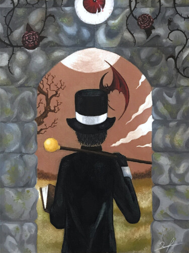 "Magical Door" başlıklı Tablo Aurélie Bescond tarafından, Orijinal sanat, Zamklı boya