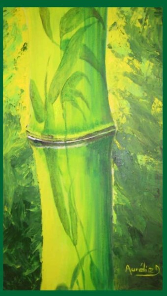 Peinture intitulée "le Bambou" par Aurelie Daclin, Œuvre d'art originale, Autre