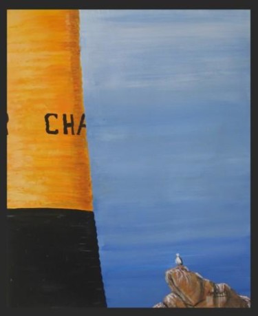 Painting titled "Le phare et la moue…" by Aurelie Daclin, Original Artwork, Other