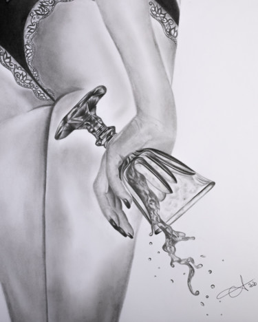 Σχέδιο με τίτλο "COLLECTION MISS PIN…" από Aurelie Ferrara, Αυθεντικά έργα τέχνης, Γραφίτης