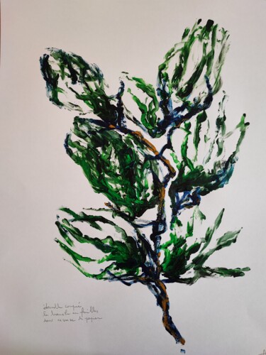 Картина под названием "Ma photosynthèse" - Aurelie Foglia, Подлинное произведение искусства, Акрил Установлен на картон