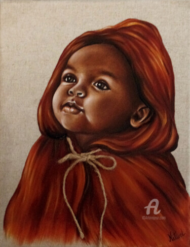 Peinture intitulée "Neema" par Aurélie Nativel, Œuvre d'art originale, Huile