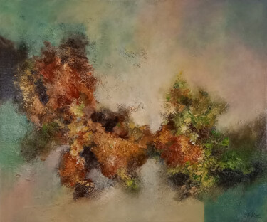 Картина под названием "Autumn games 2 (Jeu…" - Aurélie Rocheta, Подлинное произведение искусства, Акрил Установлен на Деревя…