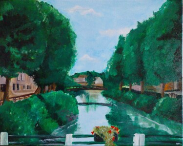 Pintura intitulada "Boulevard du Généra…" por Aurélie Wood, Obras de arte originais, Acrílico