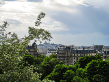 Fotografia intitolato "Vue sur Montmartre" da Aurélien Comte, Opera d'arte originale, Fotografia digitale