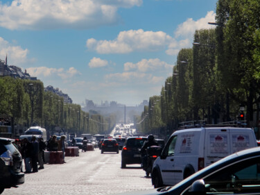 Fotografie mit dem Titel "Avenue des Champs-E…" von Aurélien Comte, Original-Kunstwerk, Digitale Fotografie