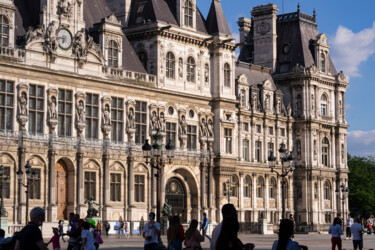 Photographie intitulée "Façade de la mairie…" par Aurélien Comte, Œuvre d'art originale, Photographie numérique