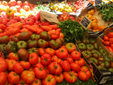 Fotografía titulada "Marché de Sanary su…" por Aurélien Comte, Obra de arte original, Fotografía digital