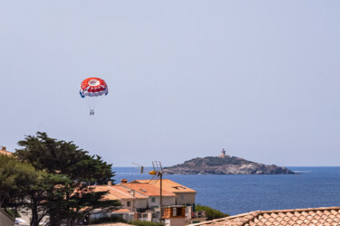 Фотография под названием "Parachute ascension…" - Aurélien Comte, Подлинное произведение искусства, Цифровая фотография