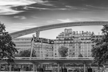 Photographie intitulée "Pont André Citroën" par Aurélien Comte, Œuvre d'art originale, Photographie numérique