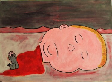 Peinture intitulée "L'enfance massacrée" par Aorlius, Œuvre d'art originale, Acrylique