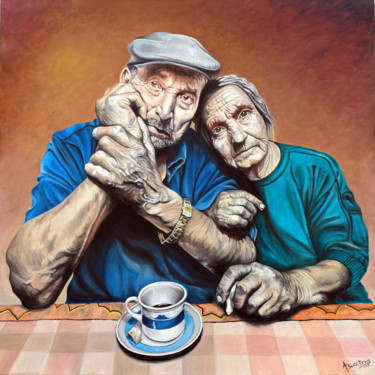 Картина под названием "Para sempre..." - Aurelio Bentes Bravo, Подлинное произведение искусства, Масло