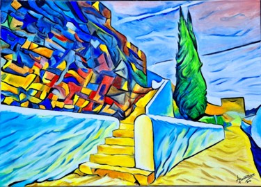 Castelo de Portalegre Peinture intitulée "Castelo de Portaleg…" par Aurelio Bentes Bravo, Œuvre d'art originale, Huile