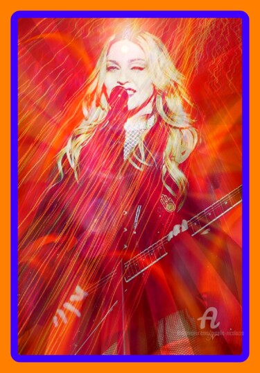 Grafika cyfrowa / sztuka generowana cyfrowo zatytułowany „Madonna!” autorstwa Aurelio Nicolazzo, Oryginalna praca, Fotomontaż