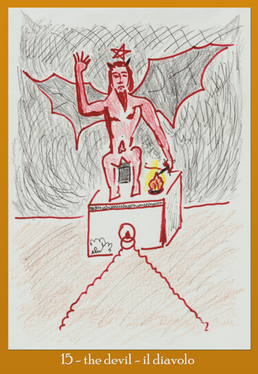 Arts numériques intitulée "15 - the devil - il…" par Aurelio Nicolazzo, Œuvre d'art originale