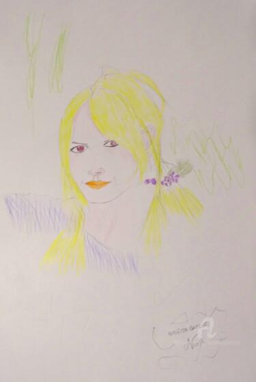 Zeichnungen mit dem Titel "Brigitte Bardot" von Aurelio Nicolazzo, Original-Kunstwerk, Bleistift