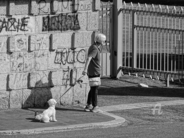 Fotografia intitulada "Le chien n'en veut…" por Aurelio Nicolazzo, Obras de arte originais, Fotografia digital