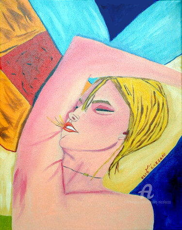 Pintura titulada "Erotica Numero 2" por Aurelio Nicolazzo, Obra de arte original, Oleo