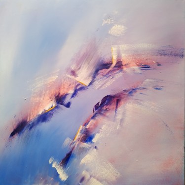 Картина под названием "Fjord" - Auriane Phillippon, Подлинное произведение искусства, Акрил Установлен на Деревянная рама дл…