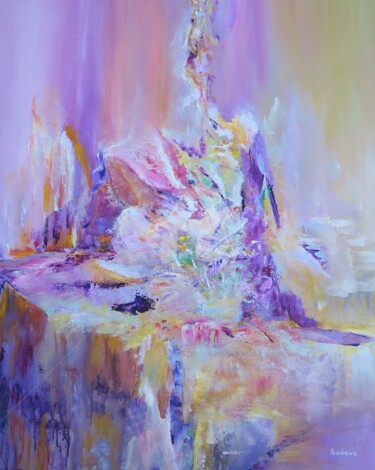 Malerei mit dem Titel "Calèche parfum d'He…" von Auriema, Original-Kunstwerk, Acryl