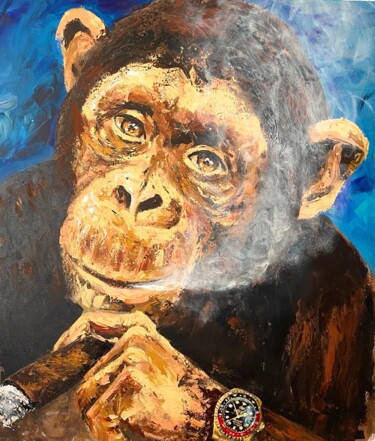 Peinture intitulée "Cigars" par Aurino Jottar, Œuvre d'art originale, Acrylique