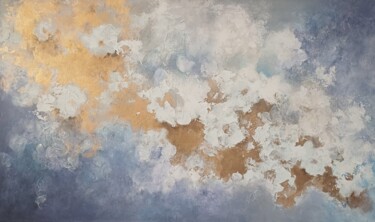 Peinture intitulée "Primavera en azul" par Aurora Infante, Œuvre d'art originale, Acrylique Monté sur Châssis en bois