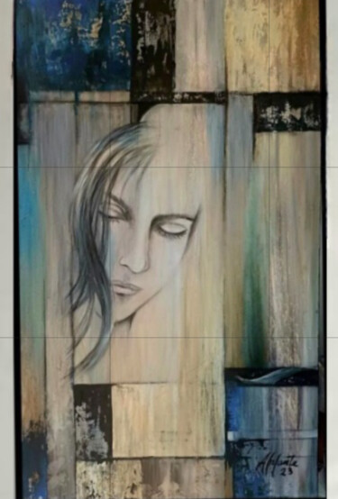 Картина под названием "La vida es un sueño" - Aurora Infante, Подлинное произведение искусства, Акрил Установлен на Деревянн…