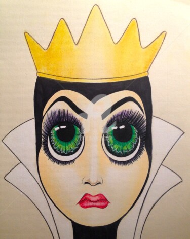 Dessin intitulée "Snow White Queen" par Aurorae, Œuvre d'art originale, Pastel