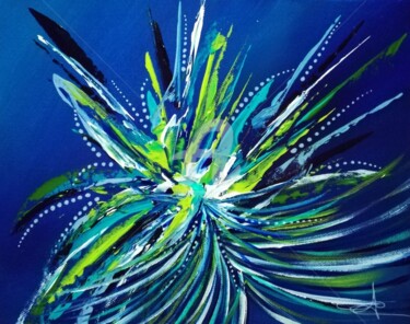 Pintura titulada "Couleur colibri 24x…" por Aurore Franc, Obra de arte original, Acrílico