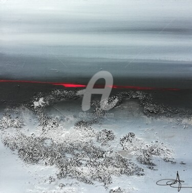 Painting titled "Cendre volcanique 3…" by Aurore Franc, Original Artwork, Acrylic