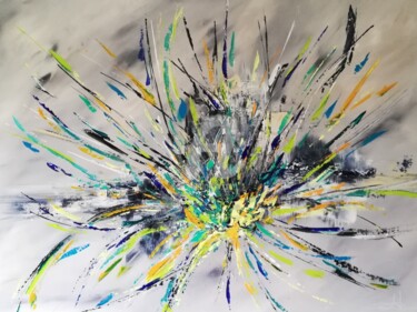 Pintura titulada "Rêver sa vie en cou…" por Aurore Franc, Obra de arte original, Acrílico