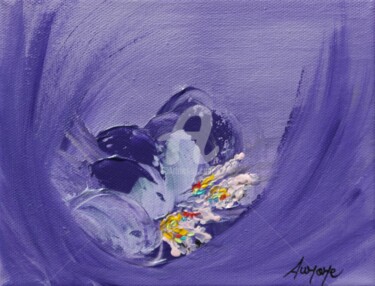 Painting titled "Petite attention  1…" by Aurore Franc, Original Artwork, Oil