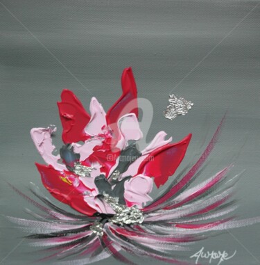Peinture intitulée "rose" par Aurore Franc, Œuvre d'art originale, Acrylique